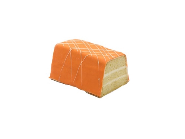 Oranje Marsepeincake half
