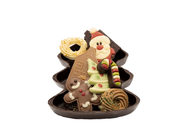 Chocolade kerstboom gevuld