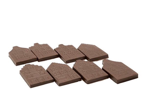 Zakje chocolade huisjes 200 gram